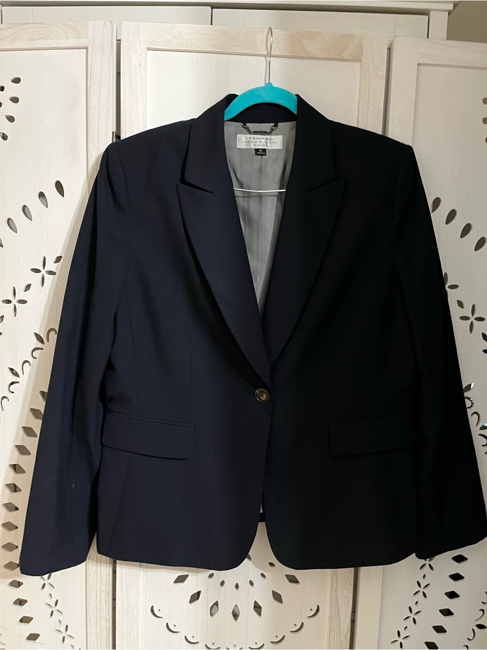 Women’s Tahari Dark Navy Tailored Blazer